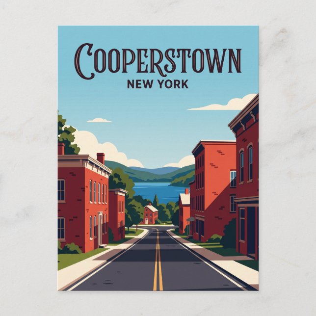 Cooperstown USA Postcard (Front)