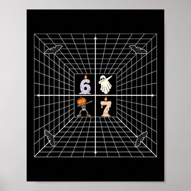Coordinate 6 7 Funny Math Teacher Meme Science Hal Poster (Front)