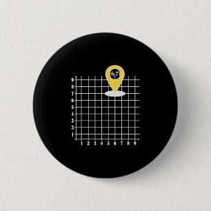 Coordinate 6 Number 67 Six Seven Meme 2 Inch Round Button