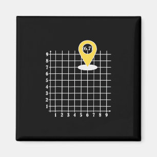 Coordinate 6 Number 67 Six Seven Meme  Magnet