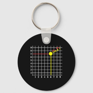 Coordinate Six Seven Trendy 6 7endy Retro Groovy 6 Keychain