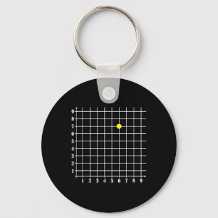 Coordinate Six Seven Trendy 6 7endy Retro Groovy 6 Keychain