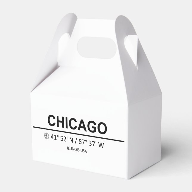 Coordinates Chicago Favor Box (Front Side)