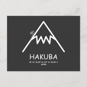 Coordinates Hakuba Japan Holiday Postcard