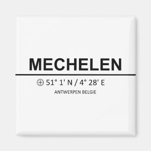 Coordinates Mechelen Magnet