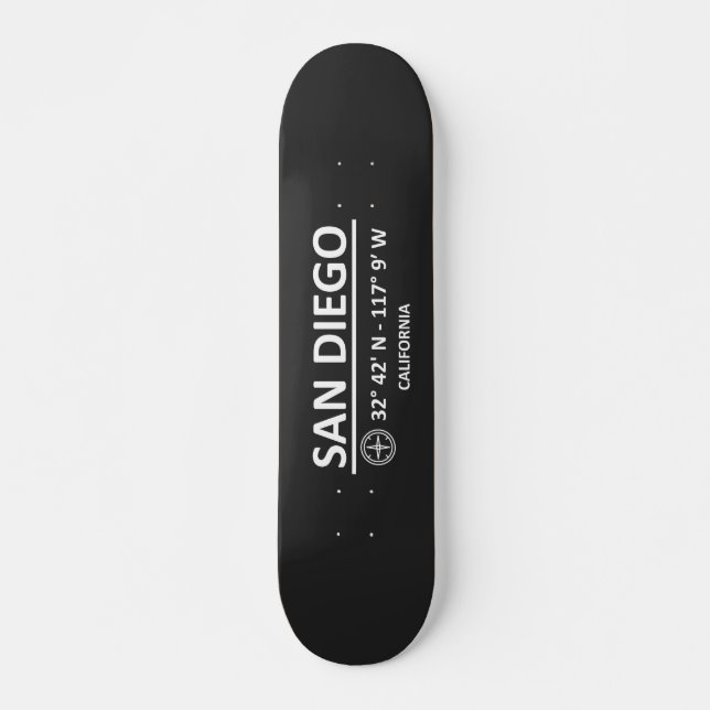 Coordinates San Diego Skateboard (Front)