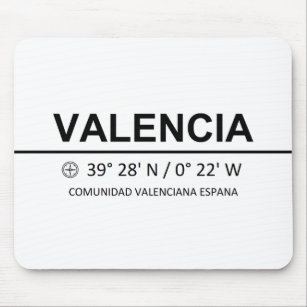 Coordinates Valencia Mouse Pad