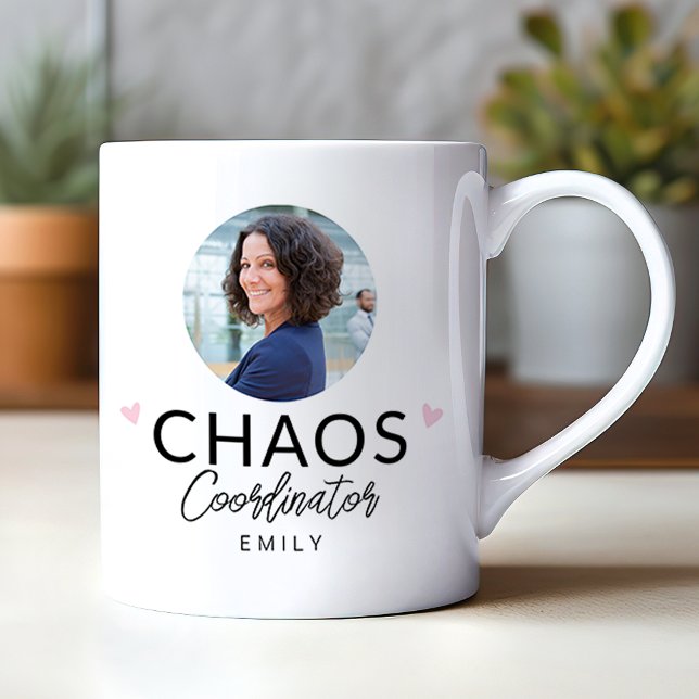 Coordinateur Chaos Personnalisé Moderne Café Mug (Créateur téléchargé)