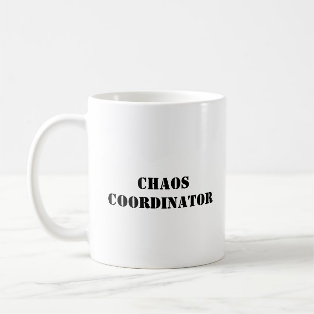 Coordinateur du Chaos Funny Mug (Gauche)