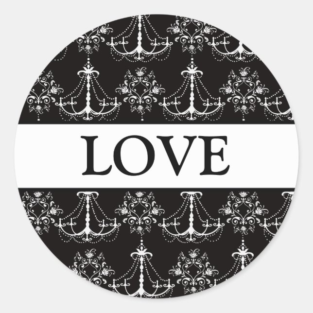 Coordinating Chandeliers Envelope Seals (Front)