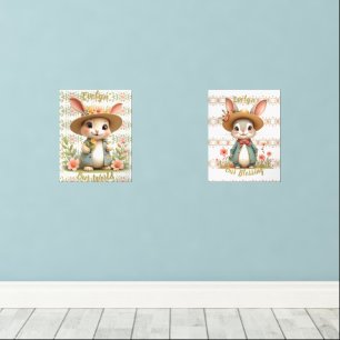 Coordinating Cute Bunny Nursery Print 