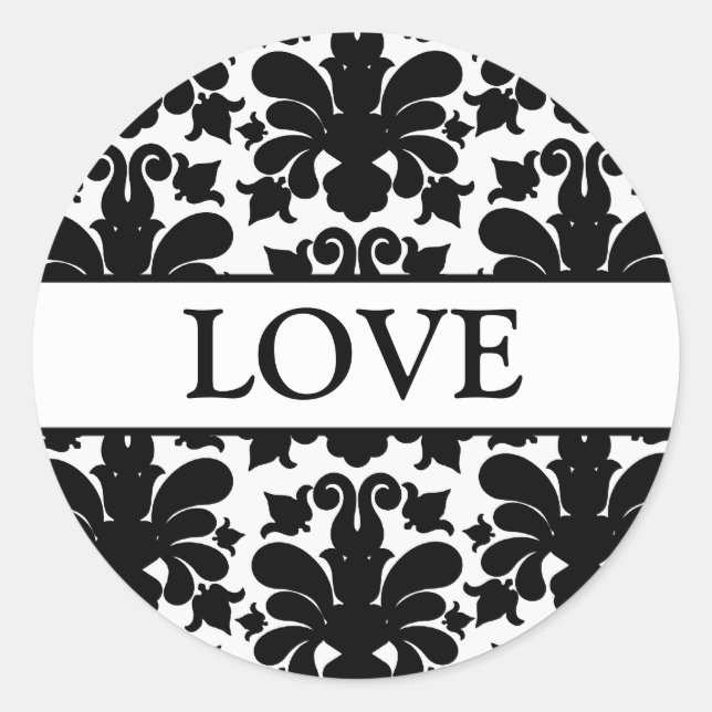 Coordinating Damask Envelope Seals (Front)