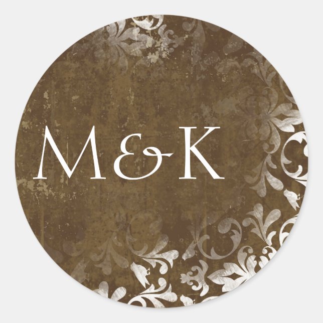 Coordinating Envelope Seals {Espresso} (Front)