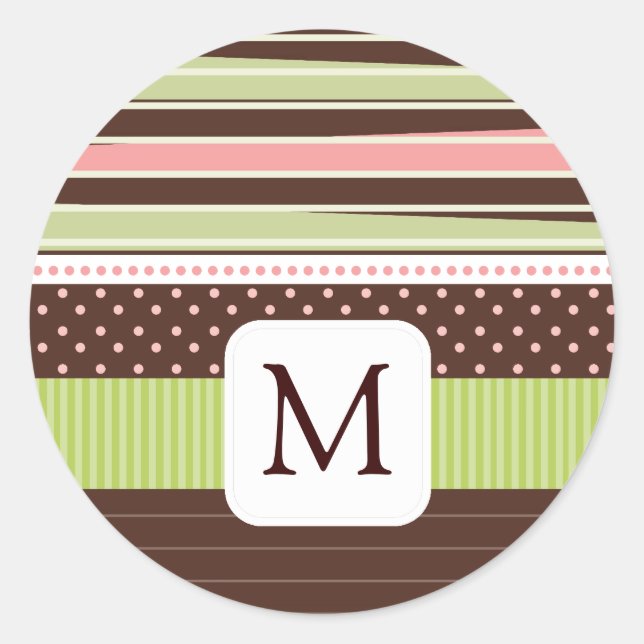 Coordinating Monogram Envelope Seals (Front)