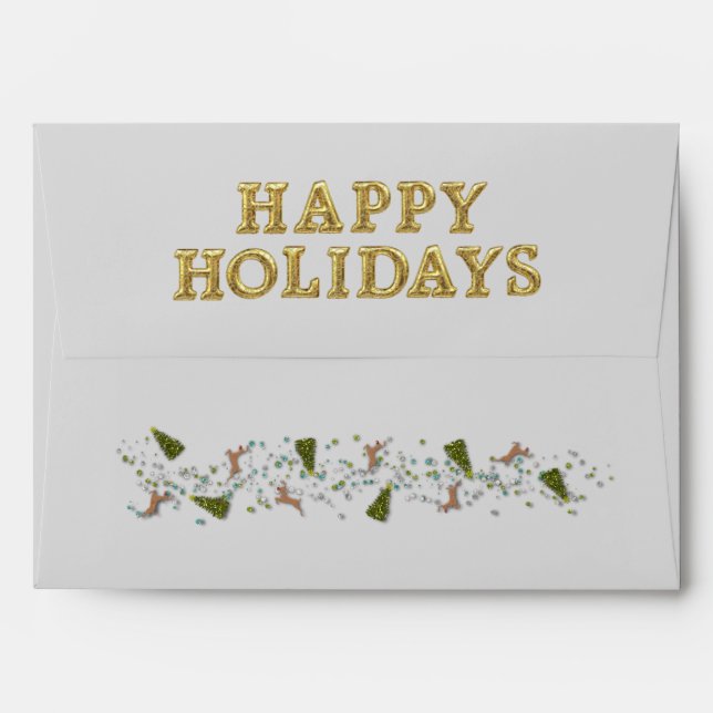 Coordination des enveloppes de cartes de Noël (Dos (Haut rabat))