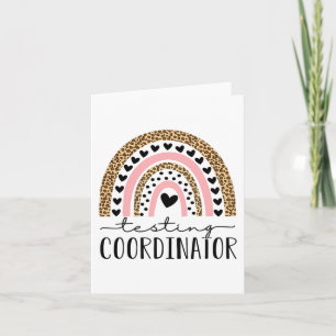 Coordinator Rainbow Leopard Test Day Teacher Stude Card