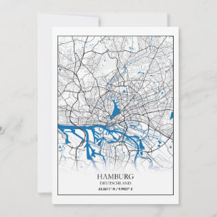 Coordonnées de la carte de la ville de Hambourg Al