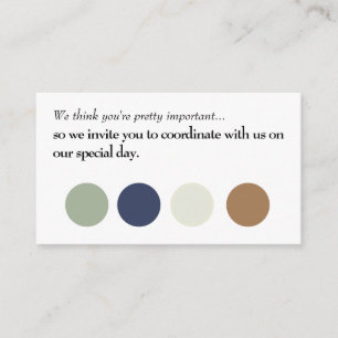 Coordonner avec la carte d'insertion Mariage Us 