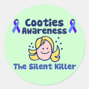 Cooties Awareness Classic Round Sticker