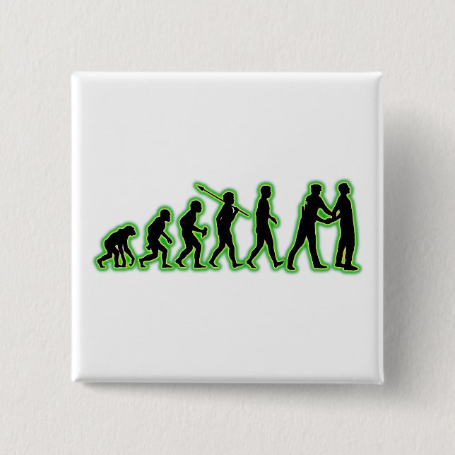 Cop 2 Inch Square Button (Front)