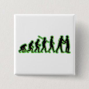 Cop 2 Inch Square Button