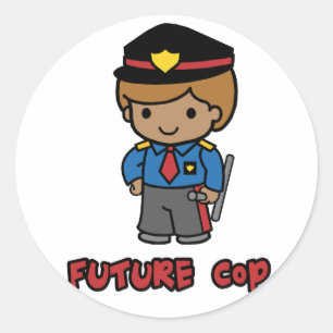 Cop Classic Round Sticker