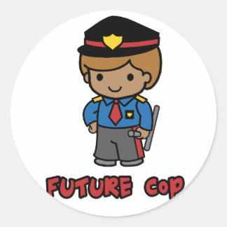 Cop Classic Round Sticker