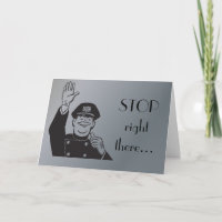 Cop Police Happy Anniversary Retro