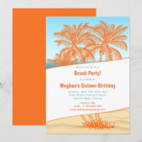 Copacabana Beach and Coconut Trees Party