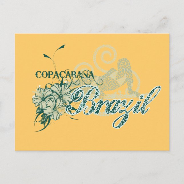 Copacabana Brazil Tshirts and Gifts Postcard (Front)