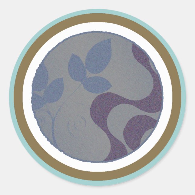 Copacabana in a circle classic round sticker (Front)