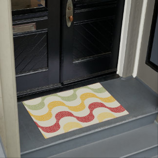 Copacabana Retro Wave Pattern Door Mat