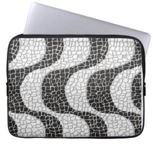 Copacabana Sidewalk Brazilian pattern Laptop Sleeve