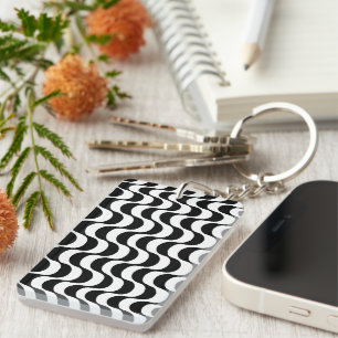Copacabana sidewalk pattern keychain