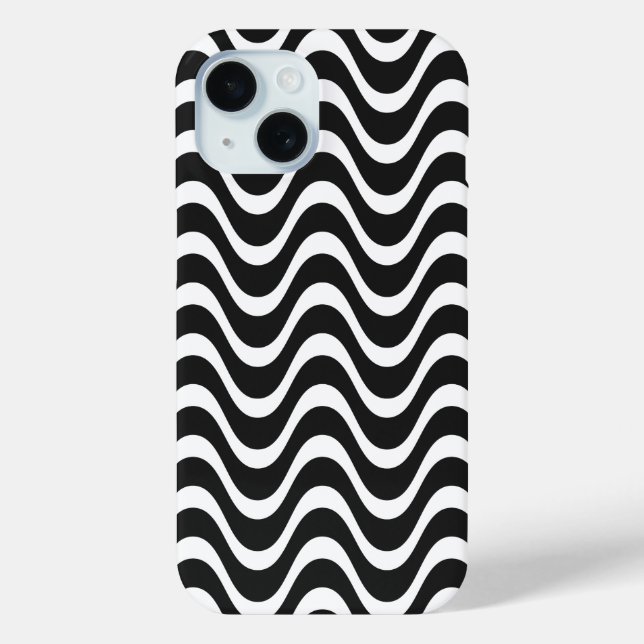 Copacabana Waves Abstract Art Case-Mate iPhone Case (Back)