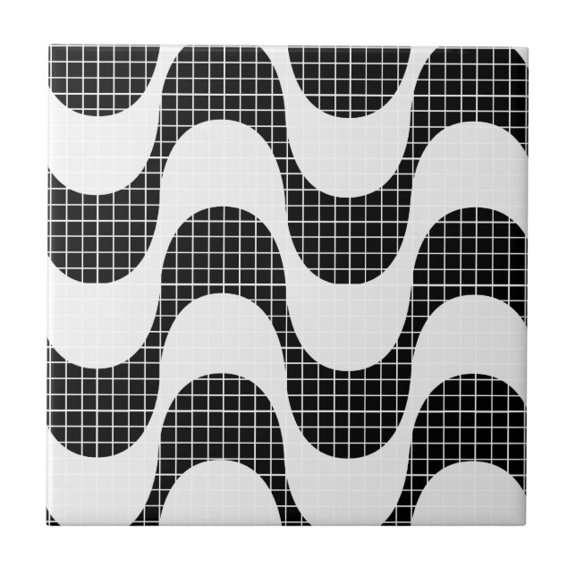 Copacabana waves tile (Front)