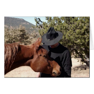 "Copains" cheval et cowboy