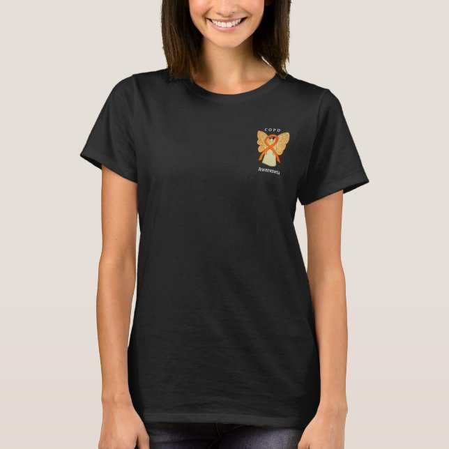 COPD Awareness Ribbon Angel Custom Shirts (Front)