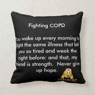 COPD AWARENESS THROW PILLOW