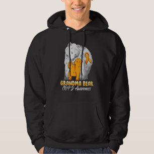 Copd Child Awareness Grandma Bear Support Ribbon Hoodie