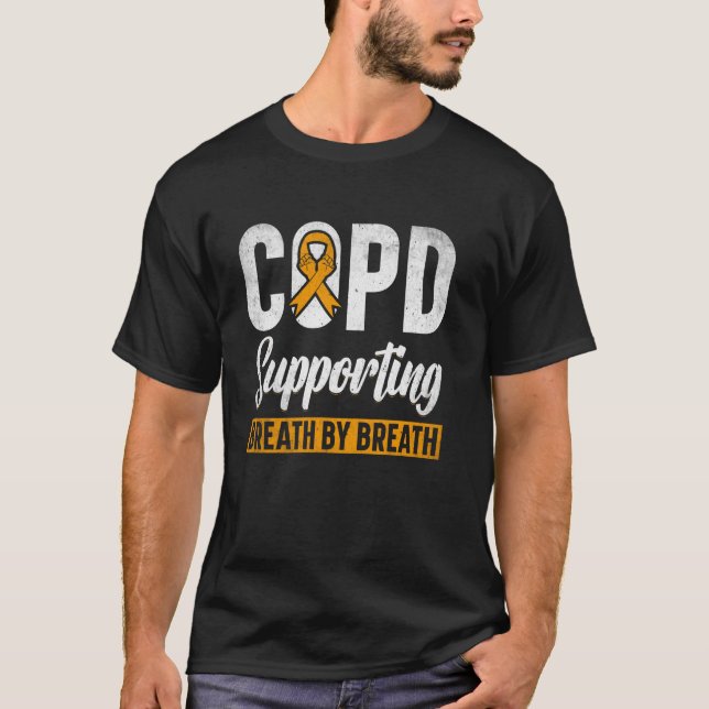 COPD Supporting Breath By Breath T-Shirt (Front)