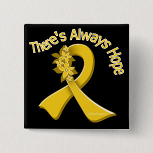 COPD There's Always Hope Floral 2 Inch Square Button