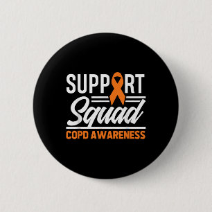 Copd Warrior Support Squad Copd Awareness  2 Inch Round Button