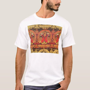 Cope with peacock motif and kufic inscription T-Shirt