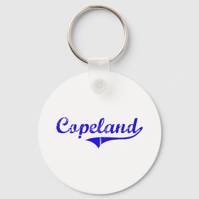 Copeland Surname Classic Style Keychain (Front)