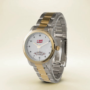 Copenhagen Calling Oversized Two-Tone Bracelet Watch