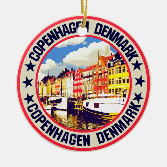 Copenhagen                                         ceramic ornament (Front)