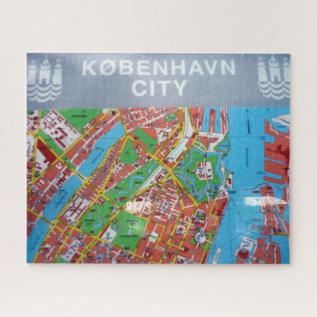 copenhagen city map jigsaw puzzle (Horizontal)