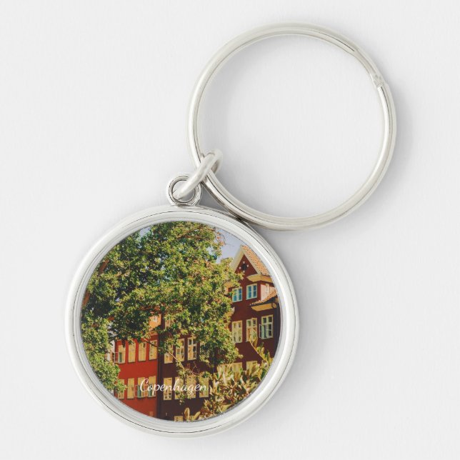 Copenhagen cityscape - Denmark Keychain (Front)