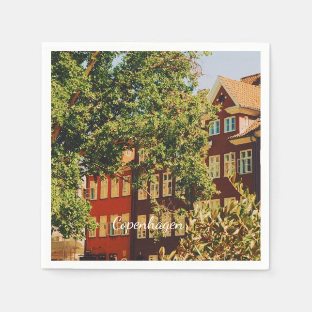 Copenhagen cityscape - Denmark Napkin (Front)